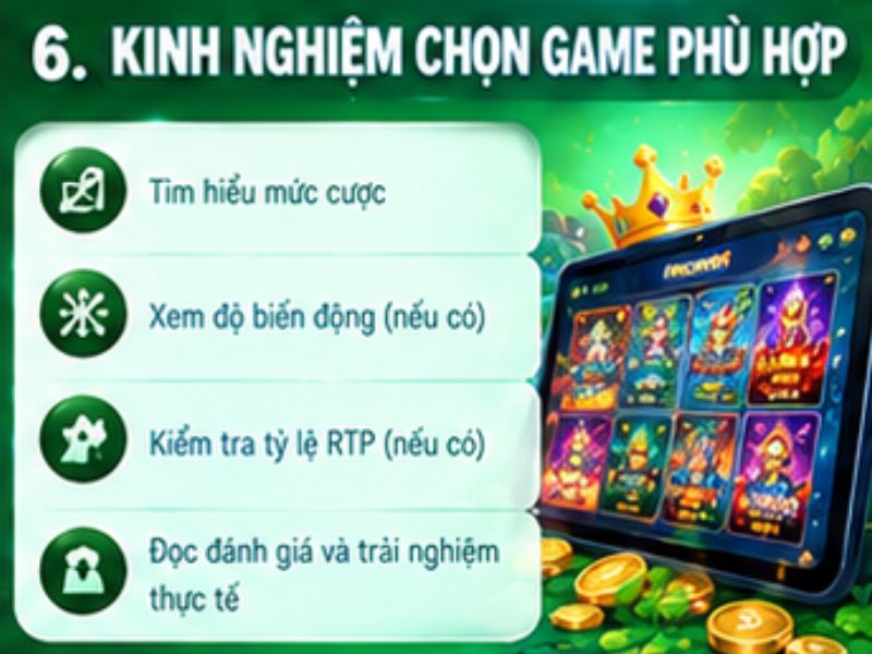 Bí kíp lựa chọn game nổ hũ phù hợp