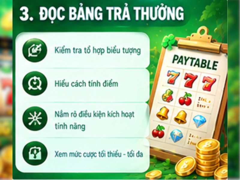 Đọc kỹ bảng trả thưởng