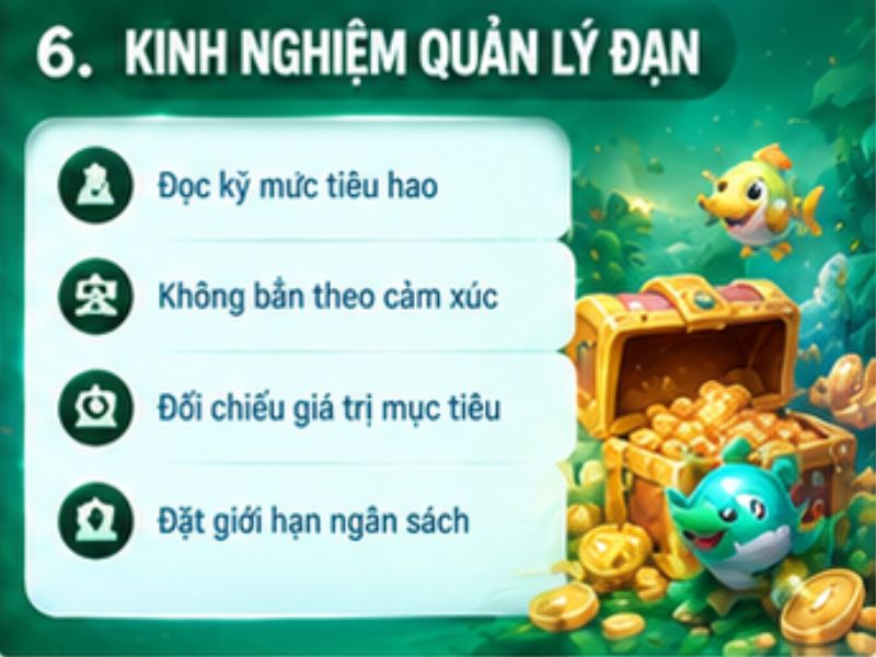 Kinh nghiệm quản lý đạn khi chơi Bắn Cá Tiểu Tiên Cá